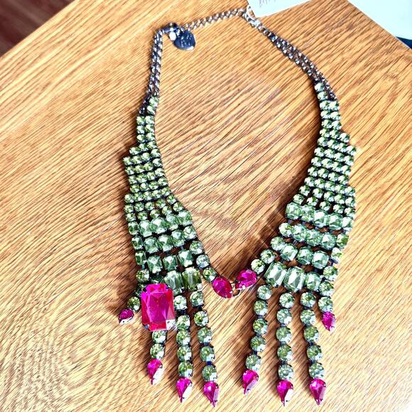NWT Fabulous Betsey Johnson Rich Witch Hands Bib Necklace - Picture 1 of 4